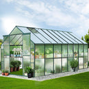 Green Fingers Greenhouse 5.1x2.44x2.1M Aluminium Polycarbonate Green House Garden Shed-8