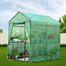 Green Fingers Greenhouse 1.2x1.9x1.9M Walk in Green House Tunnel Plant Garden Shed 4 Shelves-8
