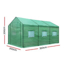 Green Fingers Greenhouse 3.5x2x2M Walk in Green House Tunnel Plant Garden Shed-3