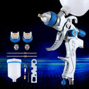 Giantz Spray Gun Paint Gun HVLP Gravity Feed 1.4mm 1.7mm 2.0mm Nozzles Included-7