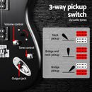 Alpha Electric Guitar Music String Instrument 20W Amplifier Black-5