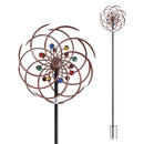 Gardeon Garden Windmill Metal Wind Spinner Double Layer 190cm Bronze-2