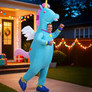 Inflatable Unicorn Costume Adult Suit Blow Up Party Fancy Dress Halloween Cosplay-7