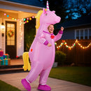 Inflatable Unicorn Costume Adult Suit Blow Up Party Fancy Dress Halloween Cosplay-7