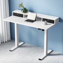 Artiss Electric Standing Desk with Storage Shelf Drawer Office Table 120CM-7