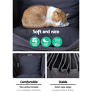 Gardeon Hammock Chair Outdoor Camping Hanging Hammocks Cushion Pillow Grey-5