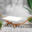 Gardeon Hammock Bed Outdoor Camping Garden Timber Hammock with Stand-7