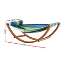 Gardeon Hammock Bed Outdoor Camping Kids Timber Hammock Rocking-2