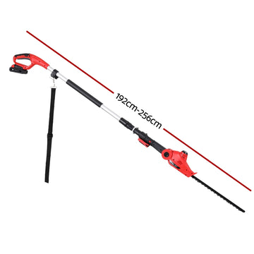Giantz Cordless Pole Hedge Trimmer Garden Pruner Electric Cutter - 0