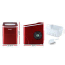 Devanti 12kg Ice Maker Machine Red-2