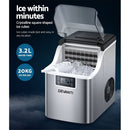 Devanti 20kg Ice Maker Machine Stainless Steel-4
