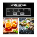 Devanti 2.4L Stainless Steel Portable Ice Cube Maker-4