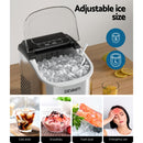 Devanti 12kg Ice Maker Machine w/Self Cleaning Silver-6