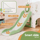 Keezi Kids Slide Swing Set Ball Hoop Rings Football Outdoor Toys Green-9