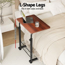 Artiss Laptop Desk Table Adjustable 60CM Dark Wood-4