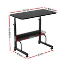 Artiss Laptop Desk Portable Sit Stand Desks Height Adjustable Workstation 80CM-2
