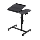 Artiss Laptop Desk Table Fan Cooling Black 60CM-1