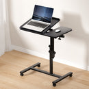 Artiss Laptop Desk Table Fan Cooling Black 60CM-9