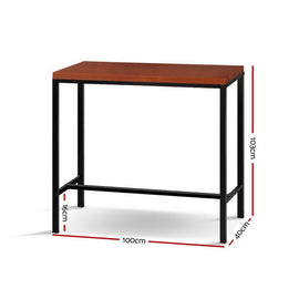 Artiss Alex Bar Table 100CM Rectangular - 0