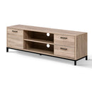 Artiss TV Cabinet Entertainment Unit 132cm Pine Tania-3