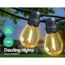 23m LED Festoon String Lights Christmas Decorations Wedding Party Outdoor Garden-3