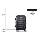 Wanderlite 20" 55cm Luggage Trolley Travel Suitcase Set Hard Case Lightweight Strap-2