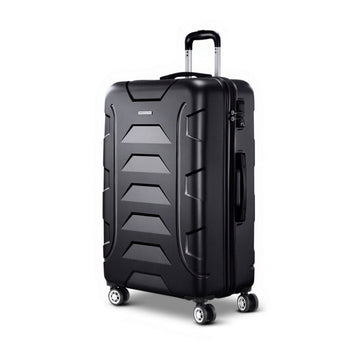 Wanderlite 28" 75cm Luggage Trolley Travel Suitcase Set TSA Hard Case Lightweight Strap - 0