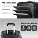 Wanderlite 28" 75cm Luggage Trolley Travel Suitcase Set TSA Hard Case Lightweight Strap-4
