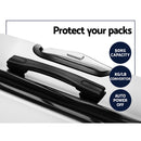 Wanderlite 2pc Luggage Trolley Set Suitcase Travel TSA Carry On Hard Case Lightweight White-6