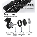 Wanderlite 3pc Luggage Trolley Set Suitcase Travel TSA Carry On Hard Case Lightweight White-5