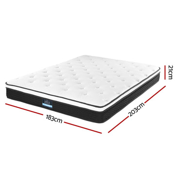 Giselle Bedding 21cm Mattress Euro Top King - 0