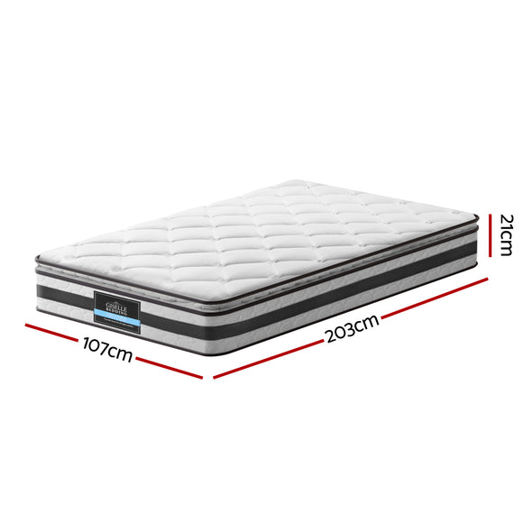 Giselle Bedding 21cm Mattress Pillow Top King Single
