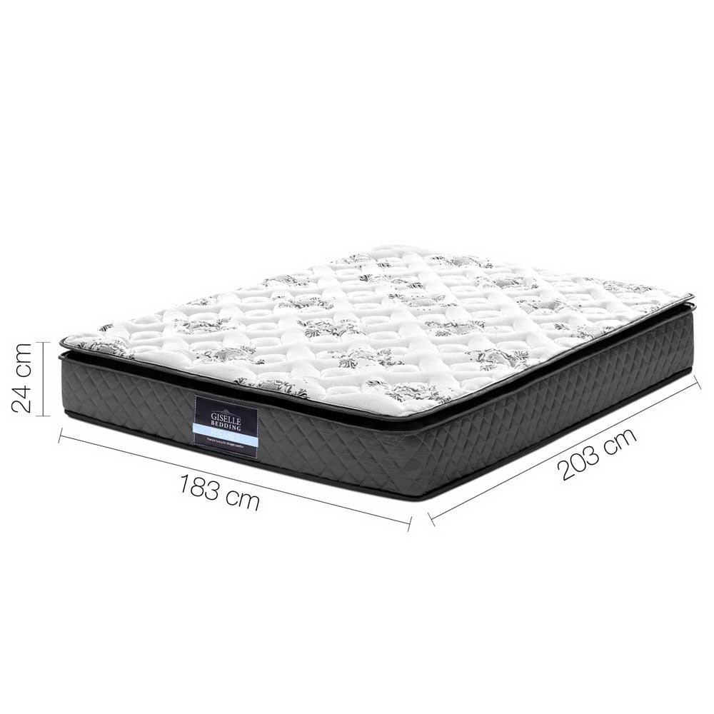 Giselle Bedding 24cm Mattress Pillow Top King - 0