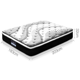 Giselle Bedding 32cm Mattress Euro Top King - 0