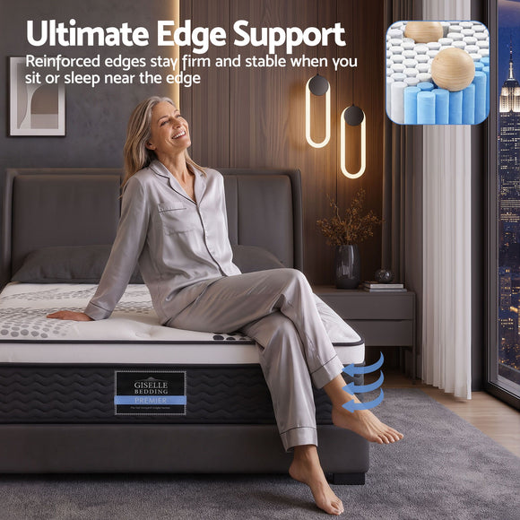 Giselle Bedding 32cm Mattress Euro Top Single