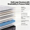 Giselle Bedding 34cm Mattress 9 Zone Latex Foam King-4