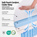 Giselle 25cm Double Hybrid Mattress Soft Knitted Fabric Edge Support Gel Foam-3
