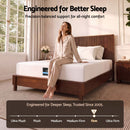 Giselle 25cm King Single Hybrid Mattress Soft Knitted Fabric Edge Support Gel Foam-4