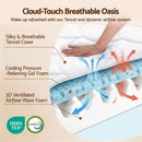 Giselle 30cm King Spring Mattress Tencel Cover 5-Zone Firm Back Support-5