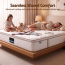 Giselle 30cm King Spring Mattress Tencel Cover 5-Zone Firm Back Support-7