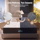 Giselle King Single Reversible Spring Mattress Cashmere Cover Gel Foam Firm 35cm-6