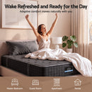 Giselle King Single Reversible Spring Mattress Cashmere Cover Gel Foam Firm 35cm-7