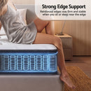 Giselle King Single Reversible Spring Mattress Cashmere Cover Gel Foam Firm 35cm-8