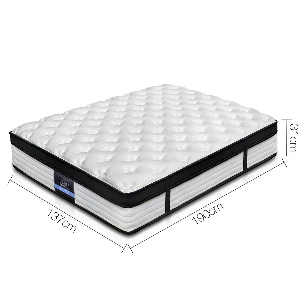 Giselle Bedding 31cm Mattress Euro Top Double - 0