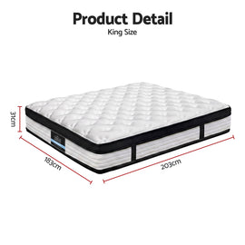Giselle Bedding 31cm Mattress Euro Top King - 0