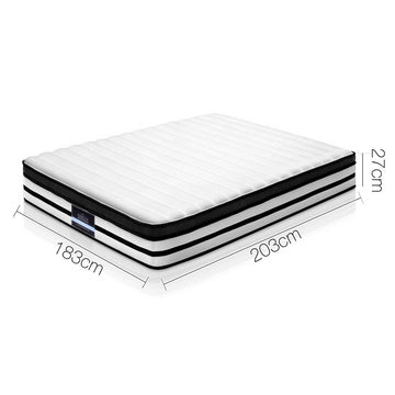 Giselle Bedding 27cm Mattress Euro Top King - 0