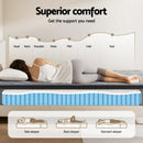 26cm Giselle Mattress King Single Latex Foam Mattresses-6