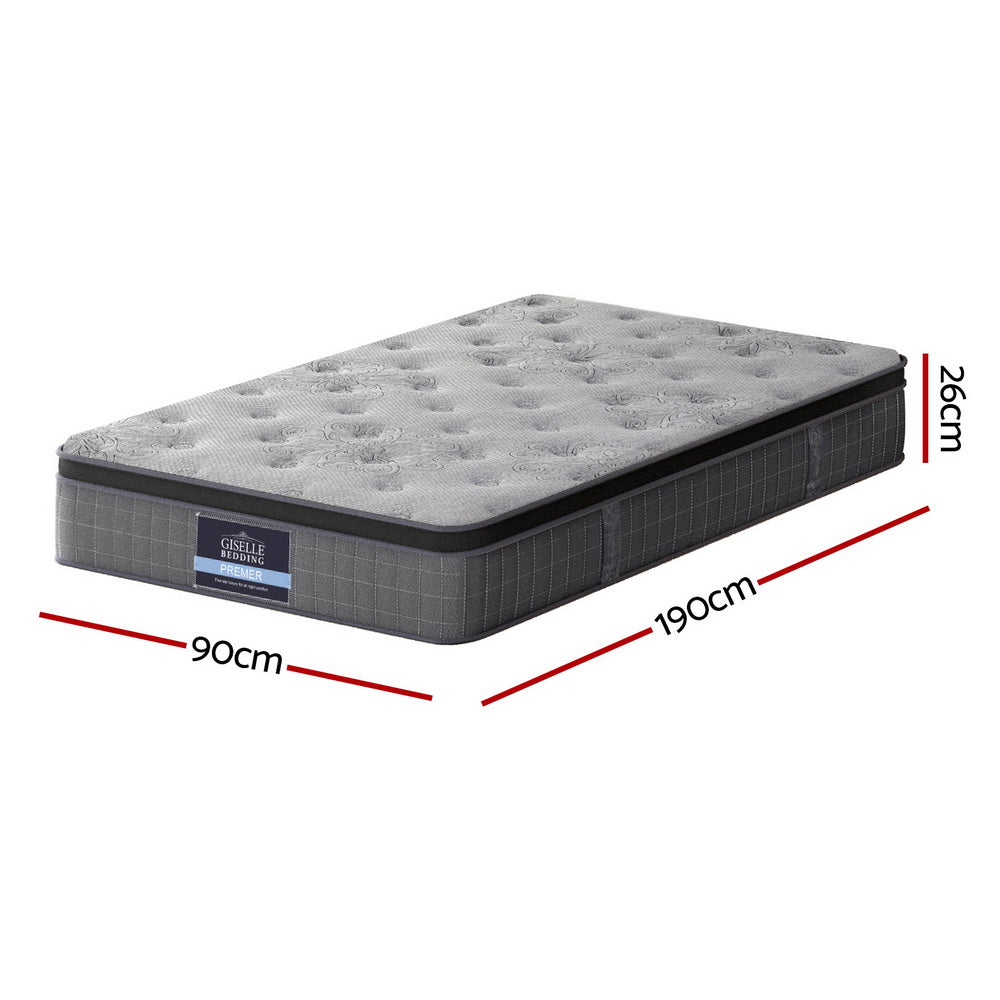26cm Giselle Mattress Single Latex Foam Mattresses - 0