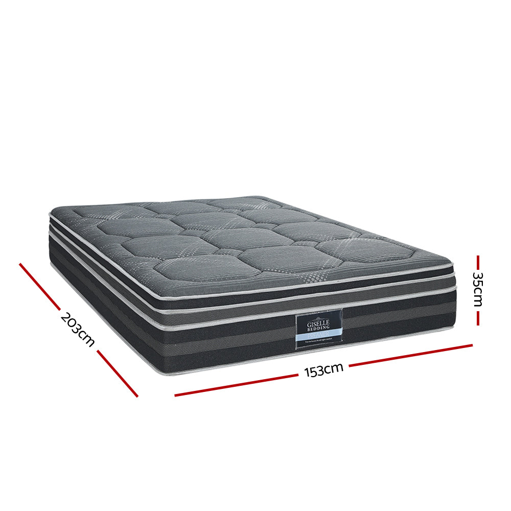 Giselle Bedding 35cm Mattress Bamboo Cover Queen - 0