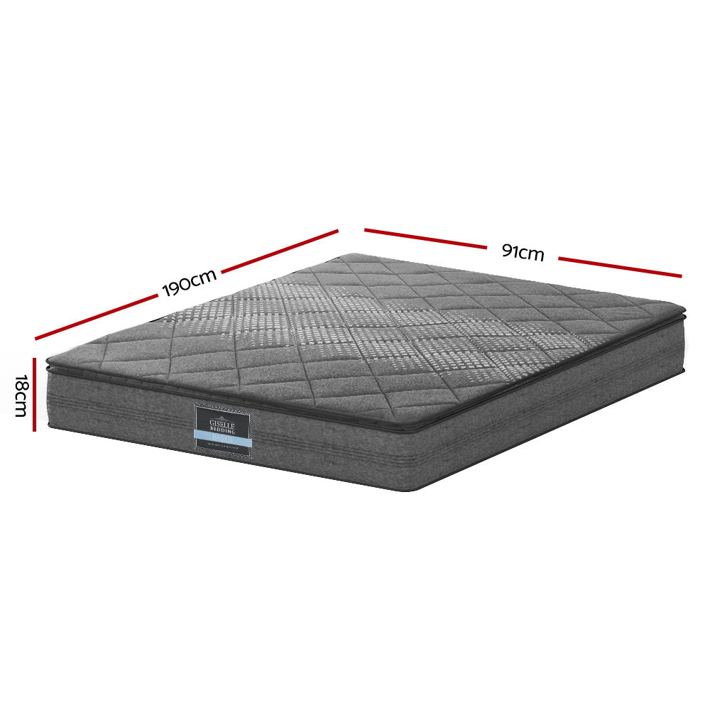 Giselle Bedding 18cm Mattress Pillow Top Single - 0